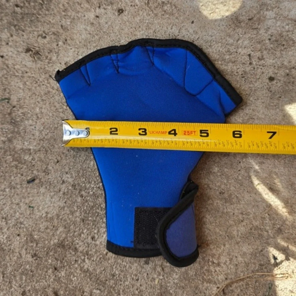 Unbranded‎ Webbed Swimming Glove Water Aerobics Resistance Blue Good One Size